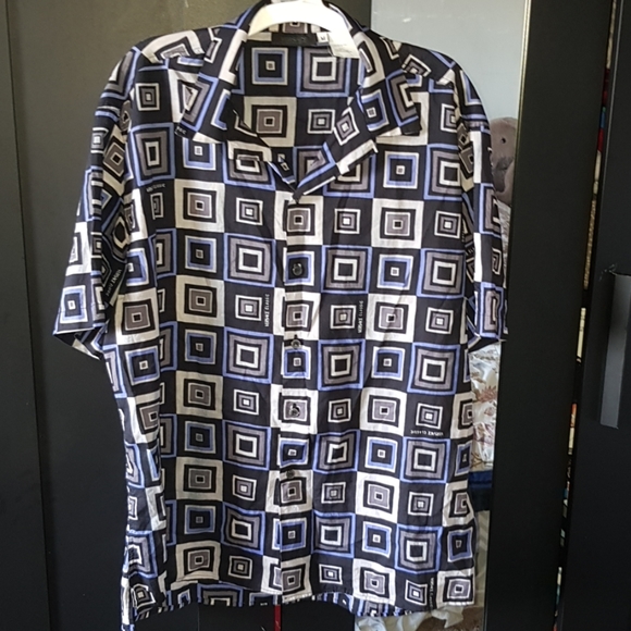 Versace Other - Versace classic v2 button down shirt squares